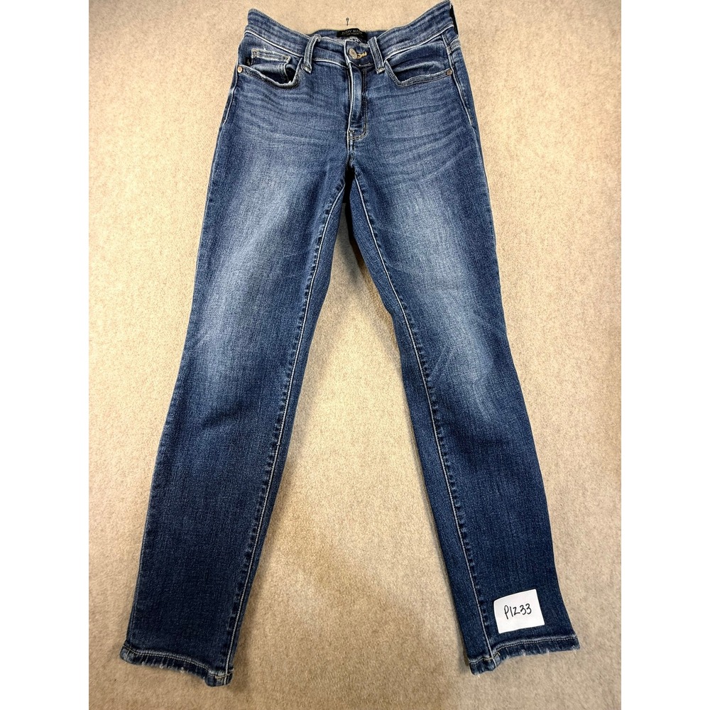 Judy Blue Los Angeles Straight Leg Jeans Medium Wash High Rise Size 3 26